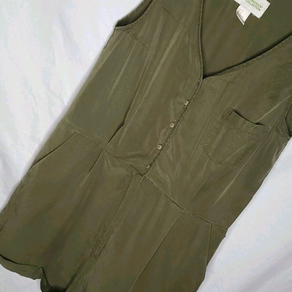 H&M Conscious Collection Army Green Belted Jumpsuit - Picture 5 of 6